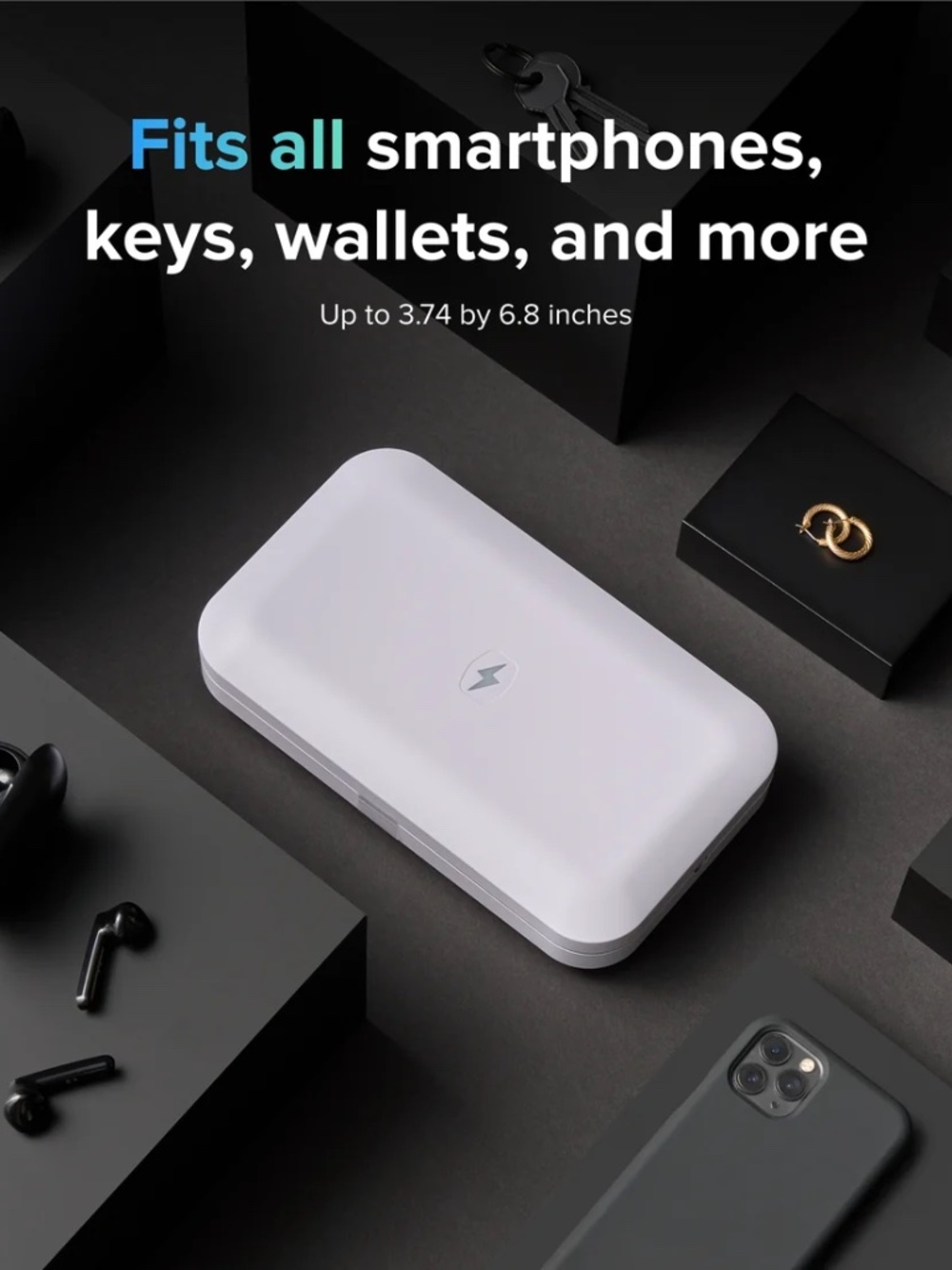 PHONE SOAP-UV SANITIZING FOR YOUR PHONE KILLS 99.9% OF GERMS-LIKE NEW-NEVER USED